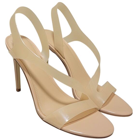 GUESS Women Ferry Slingback Transparent Sandals Size US 11M Beige Lucite Clear - Picture 2 of 4